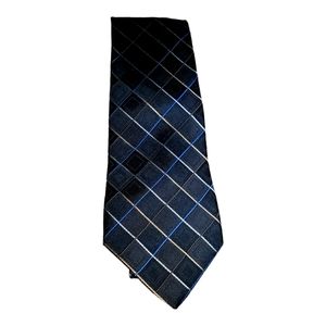 T110 Paul Dione Black Vintage Silk Tie 60"